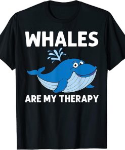 Funny Whale Art For Men Women Orca Narwhal Blue Whales T-Shirt