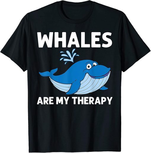 Funny Whale Art For Men Women Orca Narwhal Blue Whales T-Shirt