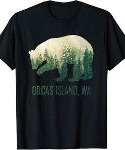 Orcas Island Bear PNW Washington Pacific Northwest Gift T-Shirt