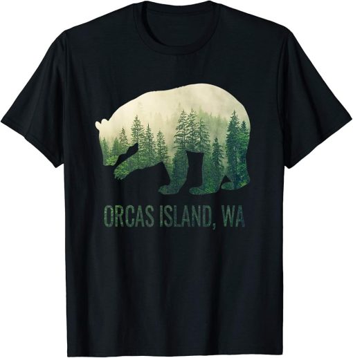 Orcas Island Bear PNW Washington Pacific Northwest Gift T-Shirt