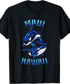 Maui Hawaii Vacation Tribal Orca T-Shirt