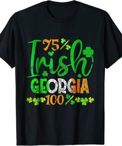 Full Of Shenanigans St Patrick"s Day Orca Fish Clovers T-Shirt