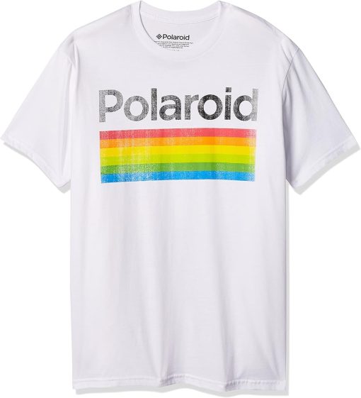 Men"s Classic Logo Vintage Style Rainbow T-Shirt