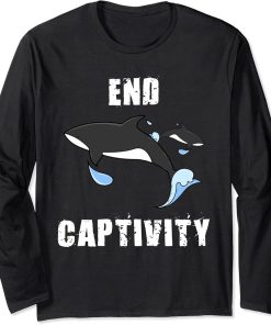 End Captivity Free The Orcas Long Sleeve T-Shirt